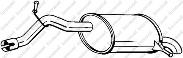 190-195 Bosal Глушник вихлопних газів кінцевий