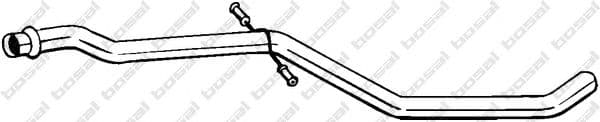 850-017 Bosal Приймальна труба для Peugeot 407