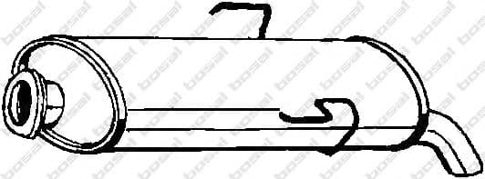 135-419 Bosal Глушник вихлопних газів кінцевий для Citroen Saxo