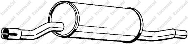 135-465 Bosal Середній глушник вихлопних газів