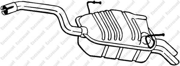 190-903 Bosal Глушитель выхлопных газов конечный
