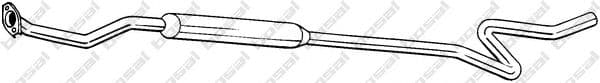 288-135 Bosal Середній глушник вихлопних газів для Peugeot 207