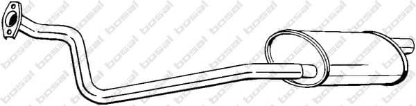 282-379 Bosal Середній глушник вихлопних газів