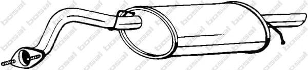 141-195 Bosal Глушник вихлопних газів кінцевий для Daewoo Lanos