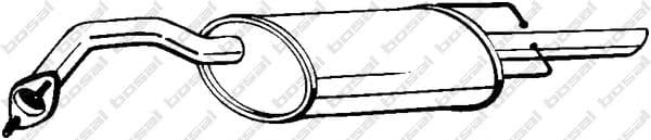 141-137 Bosal Глушник вихлопних газів кінцевий для Daewoo Leganza