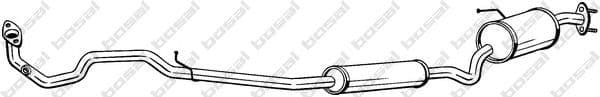 293-159 Bosal Средний глушитель выхлопных газов