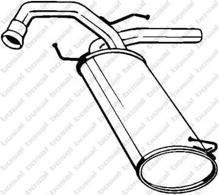 148-171 Bosal Глушитель выхлопных газов конечный