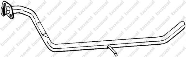 886-295 Bosal Приемная труба для Fiat Panda
