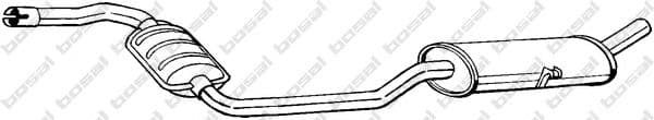 285-975 Bosal Середній глушник вихлопних газів для Fiat Regata