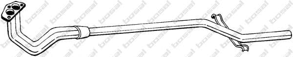 935-007 Bosal Приймальна труба для Fiat Uno