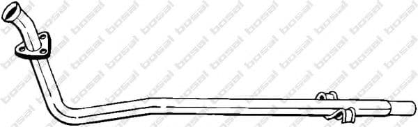 888-133 Bosal Приемная труба для Fiat Fiorino