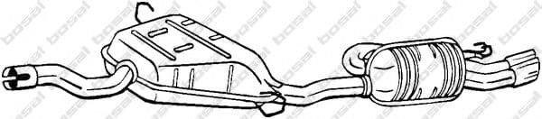 279-351 Bosal Глушник вихлопних газів кінцевий для Fiat Barchetta