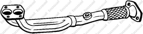 750-067 Bosal Приймальна труба для Fiat Barchetta