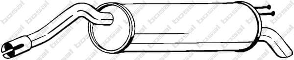 148-347 Bosal Глушник вихлопних газів кінцевий для Fiat Stilo