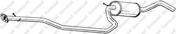286-955 Bosal Средний глушитель выхлопных газов