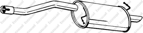 154-123 Bosal Глушник вихлопних газів кінцевий для Ford Ka