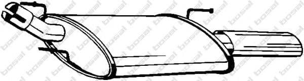 154-327 Bosal Глушник вихлопних газів кінцевий для Ford Puma