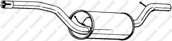 154-513 Bosal Средний глушитель выхлопных газов