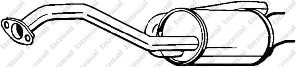 163-057 Bosal Глушник вихлопних газів кінцевий для Honda Jazz