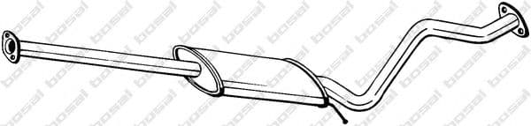 285-357 Bosal Средний глушитель выхлопных газов для Hyundai Getz