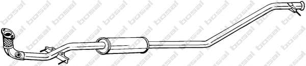 290-091 Bosal Середній глушник вихлопних газів для Hyundai i10