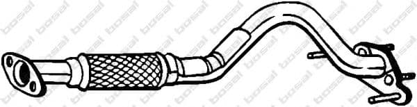 750-073 Bosal Приймальна труба для Hyundai Getz