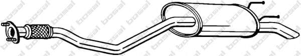 283-667 Bosal Глушитель выхлопных газов конечный