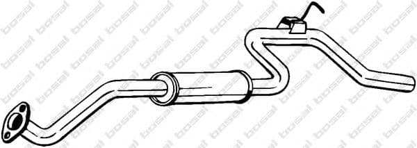 280-095 Bosal Глушник вихлопних газів кінцевий