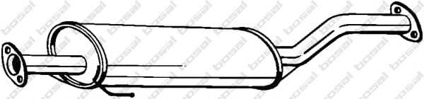 278-267 Bosal Средний глушитель выхлопных газов