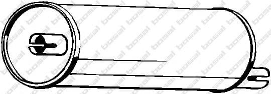 166-049 Bosal Средний глушитель выхлопных газов для Isuzu Trooper