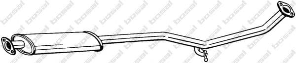 284-423 Bosal Средний глушитель выхлопных газов