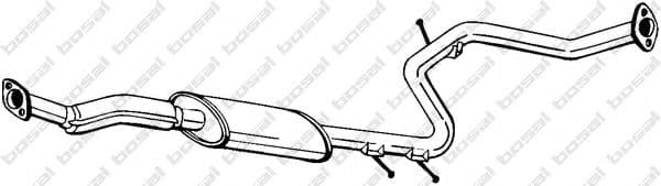 283-767 Bosal Середній глушник вихлопних газів