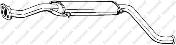 278-791 Bosal Средний глушитель выхлопных газов для Lada Samara