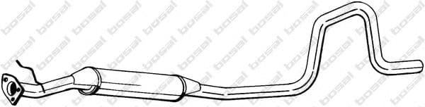 287-431 Bosal Середній глушник вихлопних газів для Land Rover Freelander