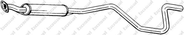 286-071 Bosal Середній глушник вихлопних газів для Land Rover Freelander
