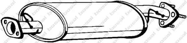 211-081 Bosal Средний глушитель выхлопных газов для Land Rover Discovery