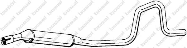 285-381 Bosal Средний глушитель выхлопных газов для Land Rover Freelander