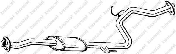 283-809 Bosal Середній глушник вихлопних газів для Mazda MX-3