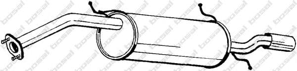 278-077 Bosal Глушник вихлопних газів кінцевий