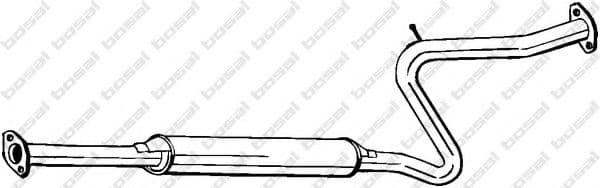 282-765 Bosal Средний глушитель выхлопных газов для Mazda Xedos 6