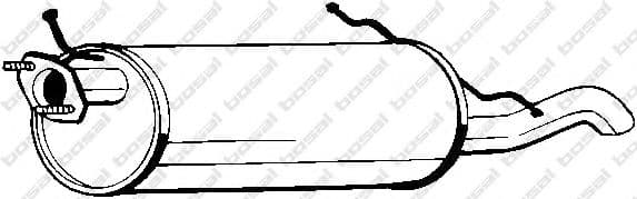 171-577 Bosal Глушитель выхлопных газов конечный для Mazda 626