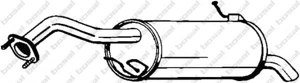 171-199 Bosal Глушитель выхлопных газов конечный для Mazda Premacy