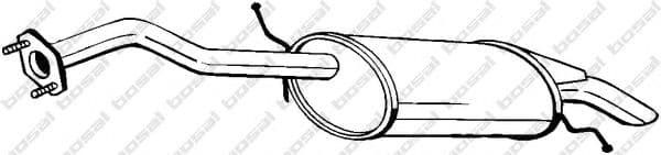 278-125 Bosal Глушник вихлопних газів кінцевий для Mazda Demio