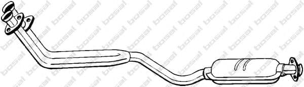 281-299 Bosal Середній глушник вихлопних газів для Mercedes 190
