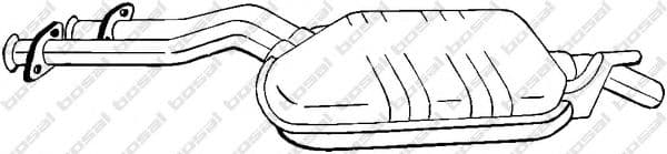 175-191 Bosal Средний глушитель выхлопных газов