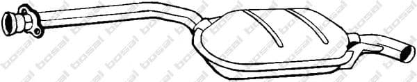 175-185 Bosal Средний глушитель выхлопных газов