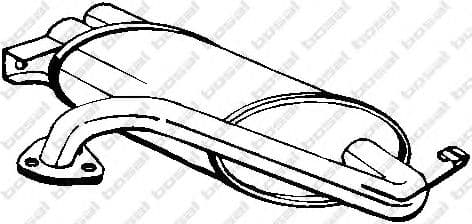 177-115 Bosal Глушник вихлопних газів кінцевий