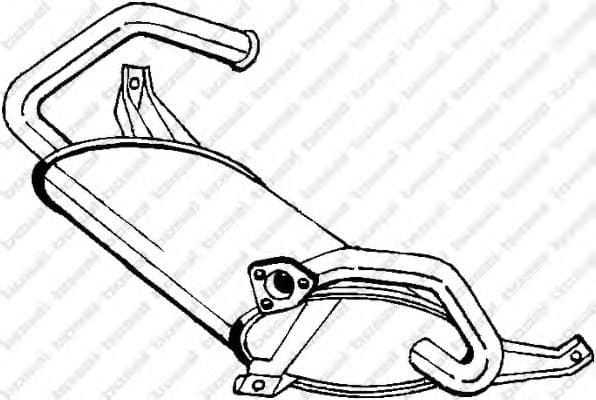 177-275 Bosal Глушник вихлопних газів кінцевий для Mitsubishi Colt