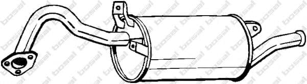 177-159 Bosal Глушник вихлопних газів кінцевий для Mitsubishi Lancer