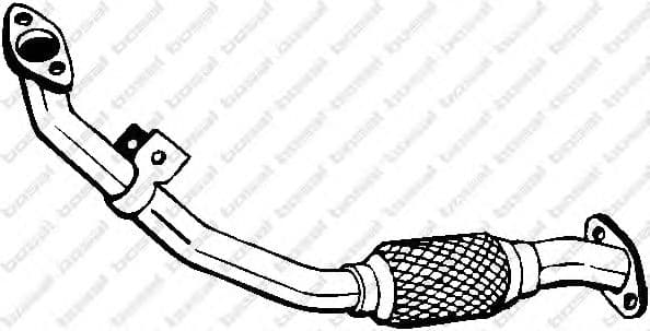 787-257 Bosal Приемная труба для Mitsubishi Pajero